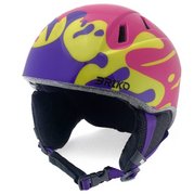 shiny cerise pink-turbo yellow-purple heart-black