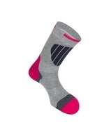 Цвет grey melange/neon fuxia